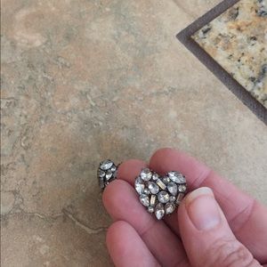 Sugarfix by Baublebar diamond heart earrings